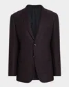 Giorgio Armani Men's Micro Grid Textured Blend Sport Coat
