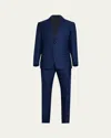 Giorgio Armani Men's Textured Solid Suit In Blue