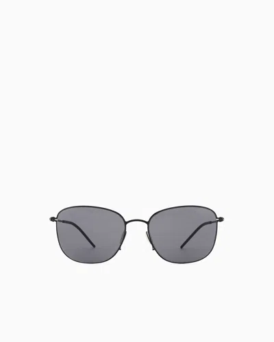 Giorgio Armani Men's Pillow Sunglasses In Gray
