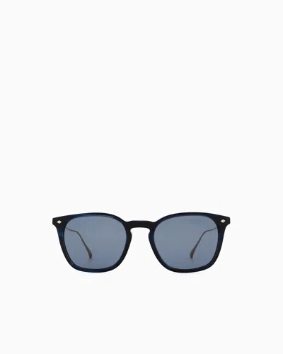 Giorgio Armani Men's Pillow Sunglasses In Blue