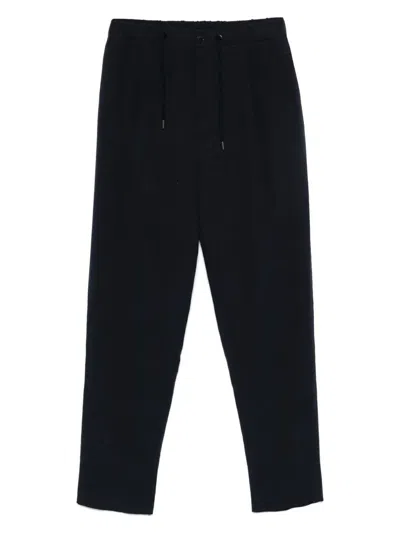 GIORGIO ARMANI MEN'S PLEAT-DETAILING STRAIGHT LEG LINEN TROUSERS