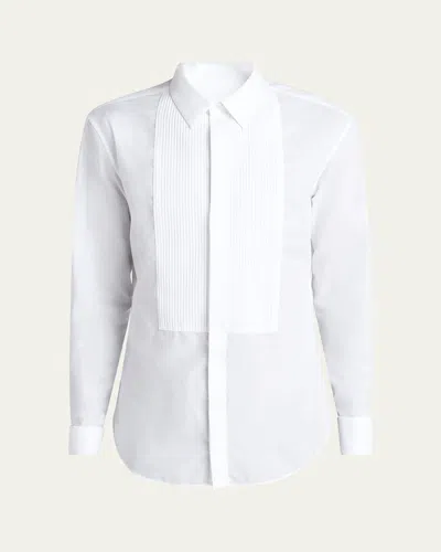 GIORGIO ARMANI MEN'S PLEATED BIB TUXEDO SHIRT