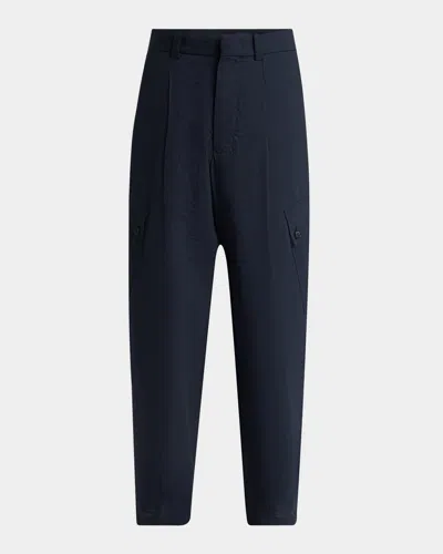 Giorgio Armani Men's Pleated Stretch Cargo Pants