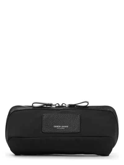 GIORGIO ARMANI MEN'S POLYESTER BEAUTY CASE