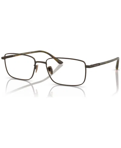 Giorgio Armani Men's Rectangle Eyeglasses, Ar5133 55 In Brushed Bronze
