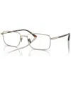 Giorgio Armani Men's Rectangle Eyeglasses, Ar5133 55 In Matte Pale Gold-tone