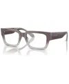 Giorgio Armani Men's Rectangle Eyeglasses, Ar7243u 53 In Gradient Brown,blue