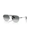 Giorgio Armani Double-bridge Design Sunglasses In Metallic