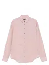 Giorgio Armani Regular Fit Linen Shirt With Long Sleeves