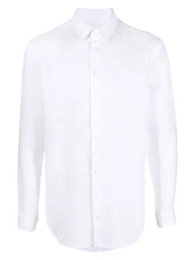 GIORGIO ARMANI MEN'S REGULAR FIT LINEN SHIRT