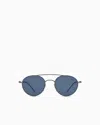 Giorgio Armani Men's Round Sunglasses In Grey