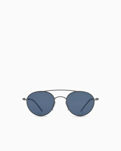 GIORGIO ARMANI MEN’S ROUND SUNGLASSES
