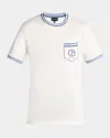 Giorgio Armani T-shirt In Silk Piqué Jersey In White