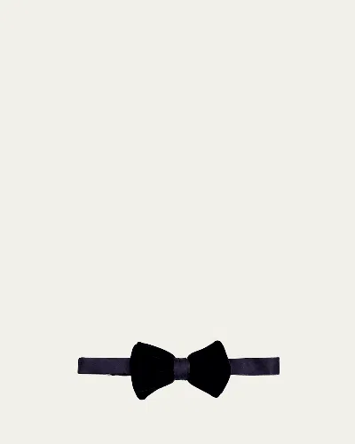 Giorgio Armani Men's Silk Bow Tie In Blue