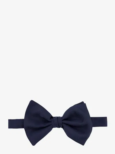 Giorgio Armani Men Silk Bow Tie In Black