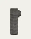 Giorgio Armani Men's Silk Knit Tie In Pearl