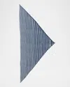 Giorgio Armani Men's Silk Stripe Neck Scarf In Night Sky