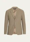 Giorgio Armani Men's Single-breasted Rice Stitch Sport Coat In Multi