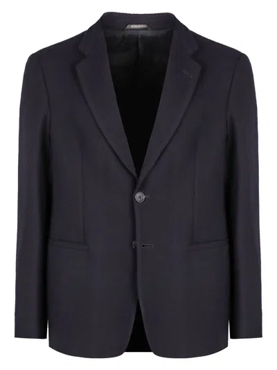 GIORGIO ARMANI MEN'S SINGLE-BREASTED TWO-BUTTON JACKET