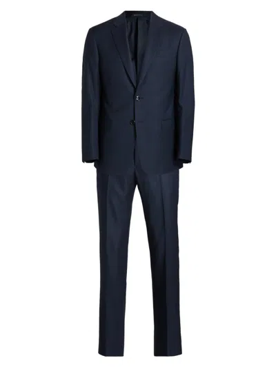Giorgio Armani Men's Soft Tailored Wool Suit In Blue