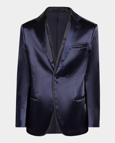 GIORGIO ARMANI MEN'S SOHO RHINESTONE-TRIM TUXEDO JACKET