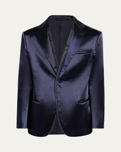 GIORGIO ARMANI MEN'S SOHO RHINESTONE-TRIM TUXEDO JACKET