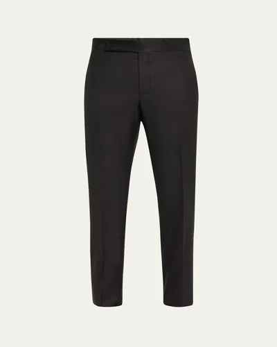 Giorgio Armani Men's Solid Formal Tuxedo Pants In Black