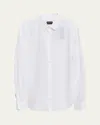 Giorgio Armani Long-sleeved Button-up Shirt In White