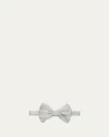Giorgio Armani Men's Solid Silk Bow Tie In Blue