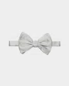 Giorgio Armani Men's Solid Silk Bow Tie In Blue