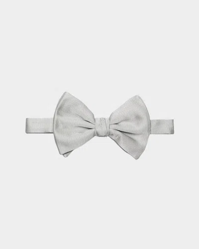 Giorgio Armani Men's Solid Silk Bow Tie In Blue