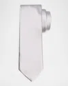 Giorgio Armani Men's Solid Silk Tie In Gray