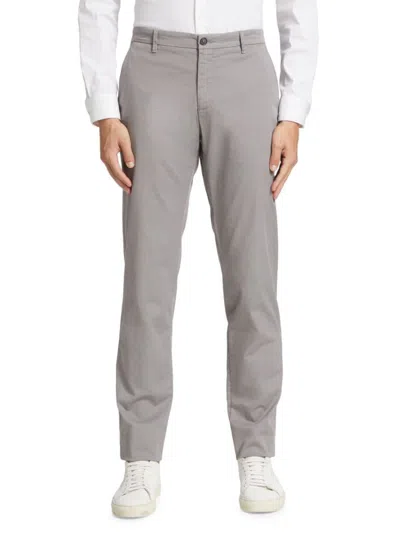 Giorgio Armani Men's Solid Twill Pants In Grey