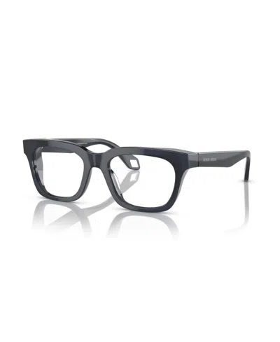 Giorgio Armani Men's Square Eyeglasses, Ar7247u In Black