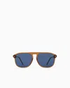 Giorgio Armani Men's Square Sunglasses In Blue