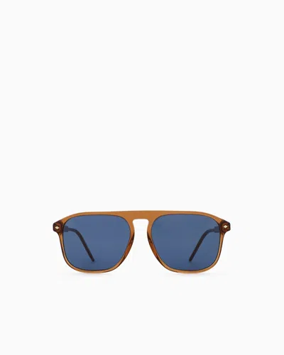Giorgio Armani Men's Square Sunglasses In Blue