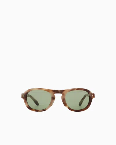Giorgio Armani Men's Square Sunglasses In Brown