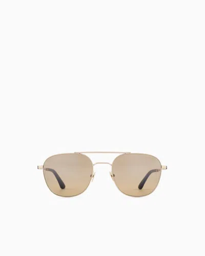 Giorgio Armani Men's Square Sunglasses In Gold