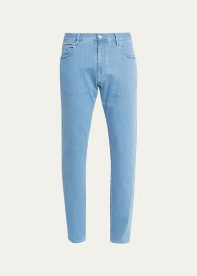 Giorgio Armani Blue Slim-fit Jeans In Ube1 Bludenimchiaro