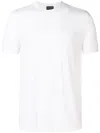Giorgio Armani Men Stretch Viscose Jersey Crew Neck T-shirt In White