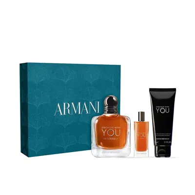 Giorgio Armani Men's Stronger With You Absolutely Intensely Gift Set Fragrances 3614274458879