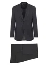 Giorgio Armani Single-breasted Wool Suit In Nude & Neutrals