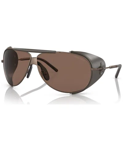 Giorgio Armani Men's Sunglasses, Ar6139q69-x In Matte Bronze