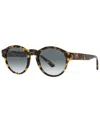 Giorgio Armani Mens Yellow Ar8146 Panthos-frame Bio-acetate And Crystal Sunglasses In Yellow Havana,light Blue Gradient Grey