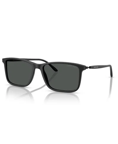 Giorgio Armani Men's Sunglasses Ar8218 In Matte Black