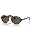 Giorgio Armani Black Acetate Sunglasses In Black