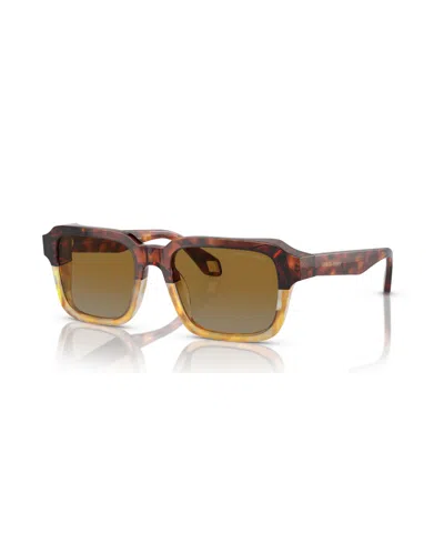 Giorgio Armani Men's Sunglasses, Gradient Ar8194u In Red Havana,honey Havana
