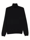 Giorgio Armani Classic Turtleneck Cashmere Sweater In Black