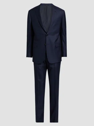 Giorgio Armani Men's Tailored Wool Single-breasted Suit In Blue