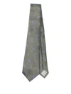Giorgio Armani Paisley-print Silk Tie In Neutral